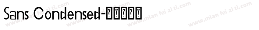 Sans Condensed字体转换